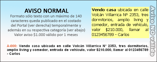 Lajino.cl - Aviso Normal