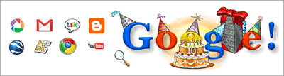 Google 10º aniversario