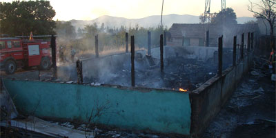 Incendio en propiedad de Juez de Polic�a Local