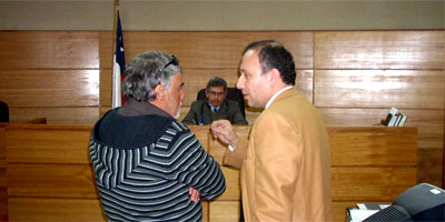 Ovidio Sepulveda ex Alcalde de San Rosendo en Juzgado de Laja
