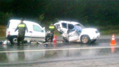 Laja - Accidente en Ruta del Itata