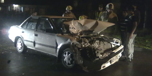 LAJINO.CL - es Laja en Internet // Colisión entre vehículo y camioneta en población Rio Polcura de Laja