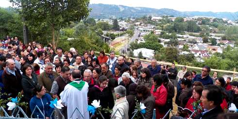LAJINO.CL ES LAJA EN INTERNET // Recuperación del "Cerro de la Virgen" en la comuna de Laja... Virgen de los pobres, 