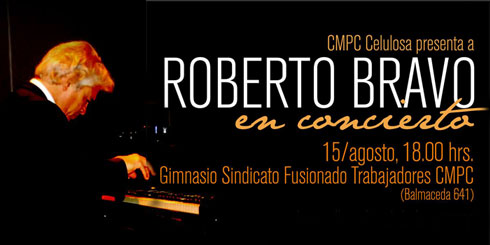 LAJINO.CL ES LAJA EN INTERNET // Concierto abierto a la comunidad presentará Roberto Bravo en Laja el próximo 15 de agosto