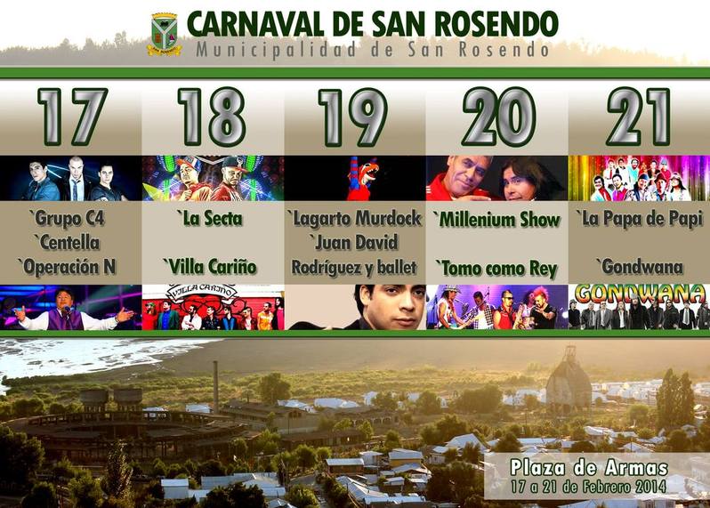 CARNAVAL DE SAN ROSENDO 2014 - Lajino.cl es Laja / San Rosendo en Internet