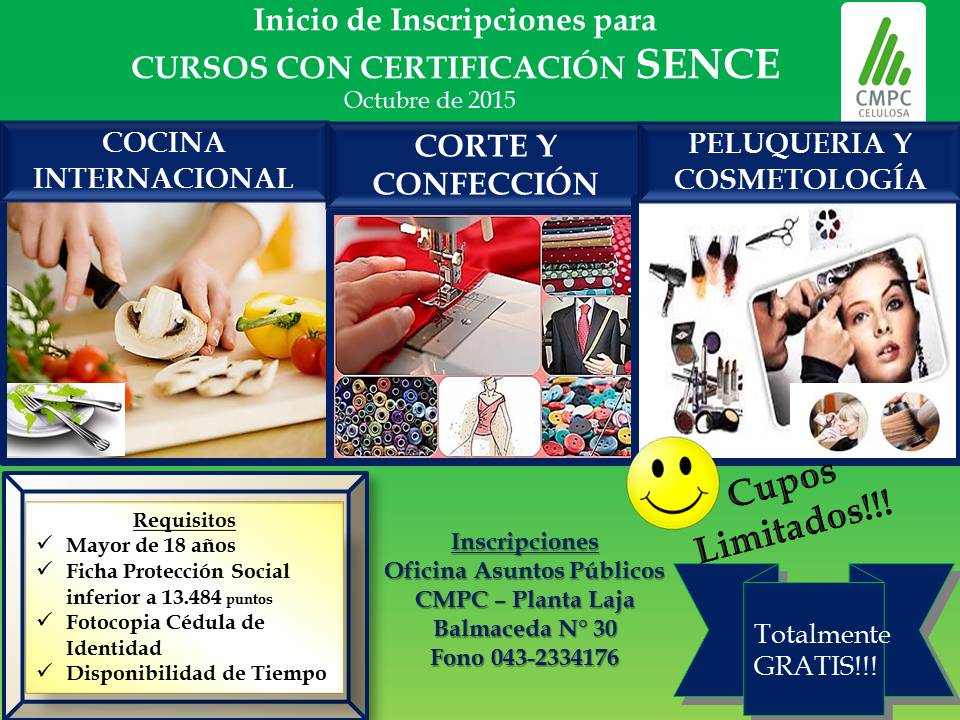 CMPC Celulosa Planta Laja / Cursos certificación Sence