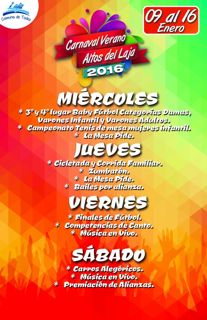 Programa Carnaval Altos del Laja