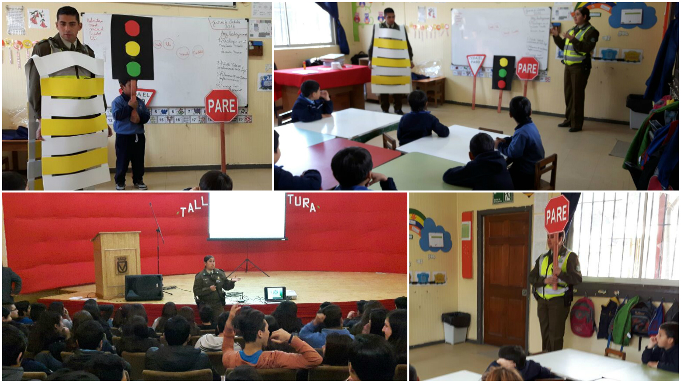 Carabineros de la Subcomisaria de Laja desarrolla charlas de educación vial en escuelas